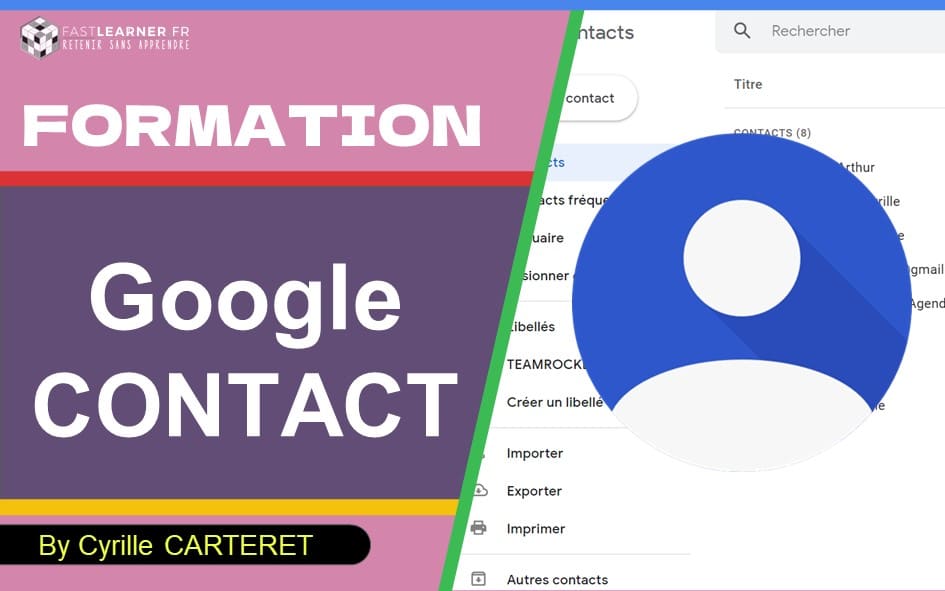 Formation Google apprendre CONTACTS